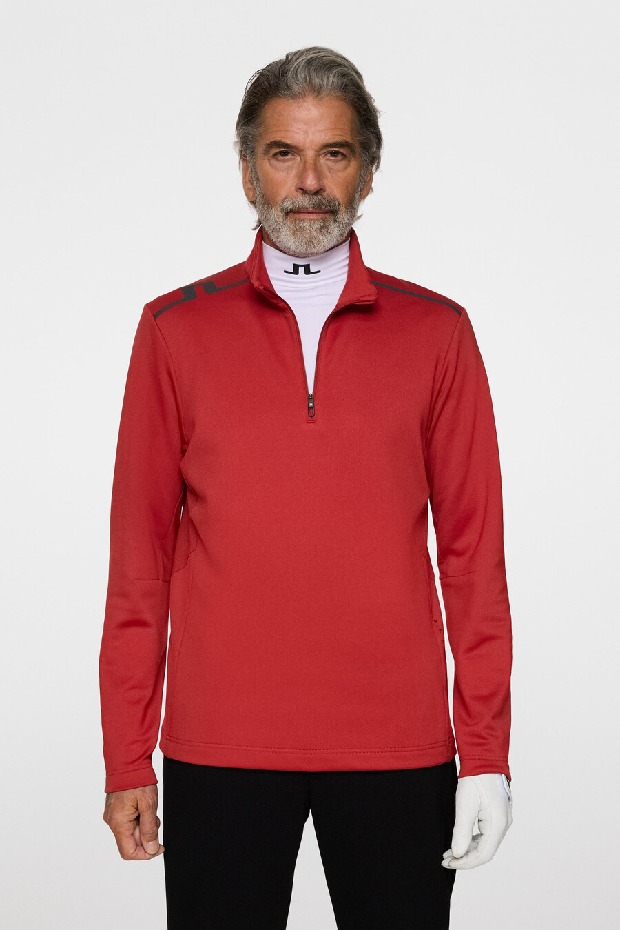 vinnie quarter zip mid layer με φερμουάρ