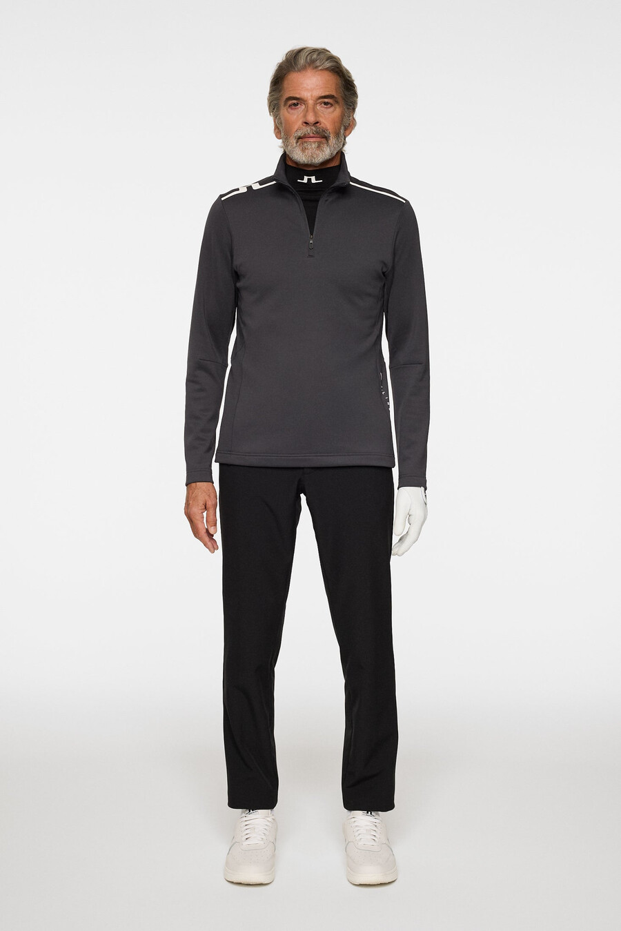 vinnie quarter zip mid layer με φερμουάρ