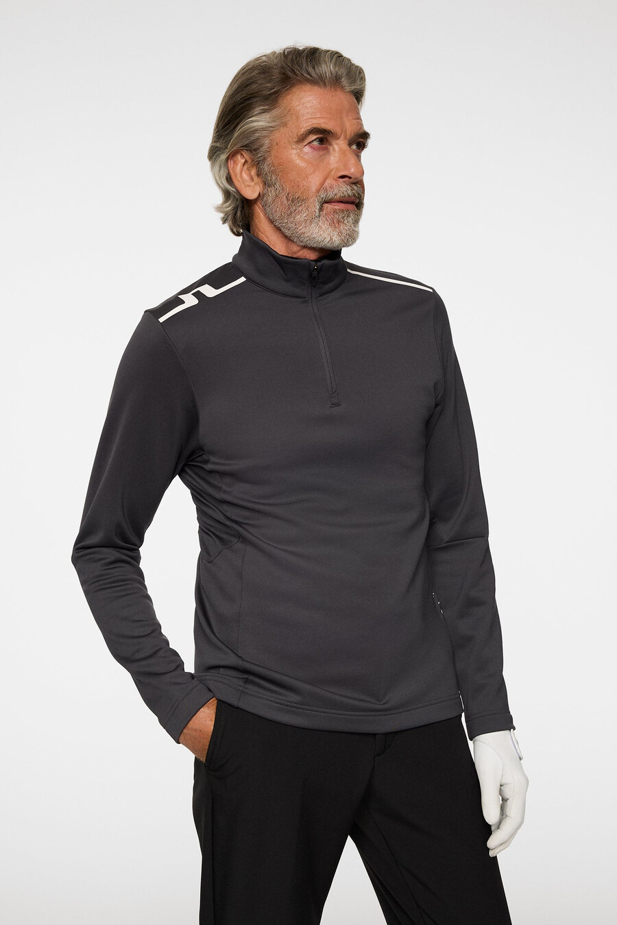 vinnie quarter zip mid layer με φερμουάρ