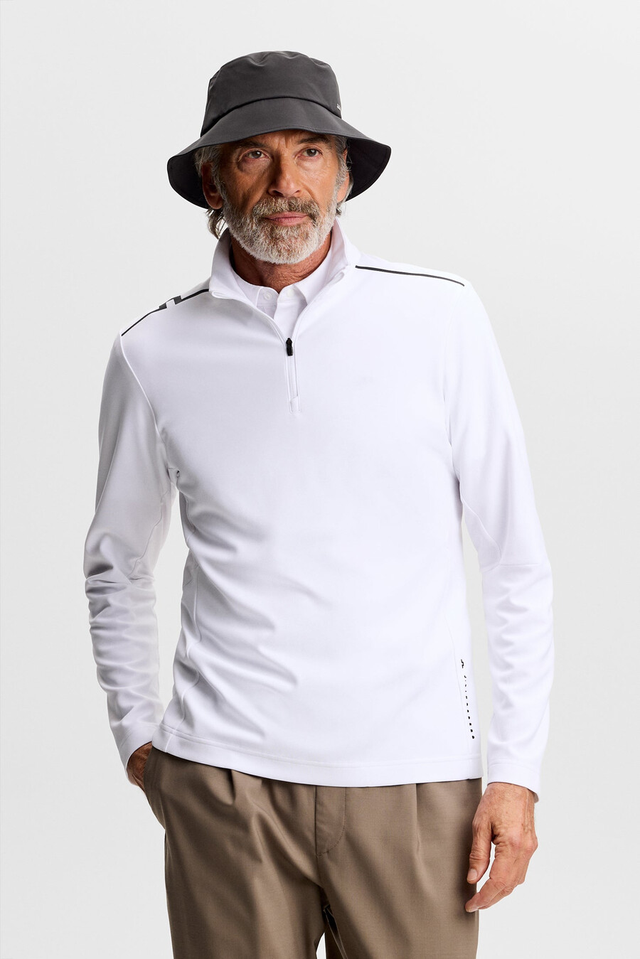 leon quarter zip mid layer με φερμουάρ