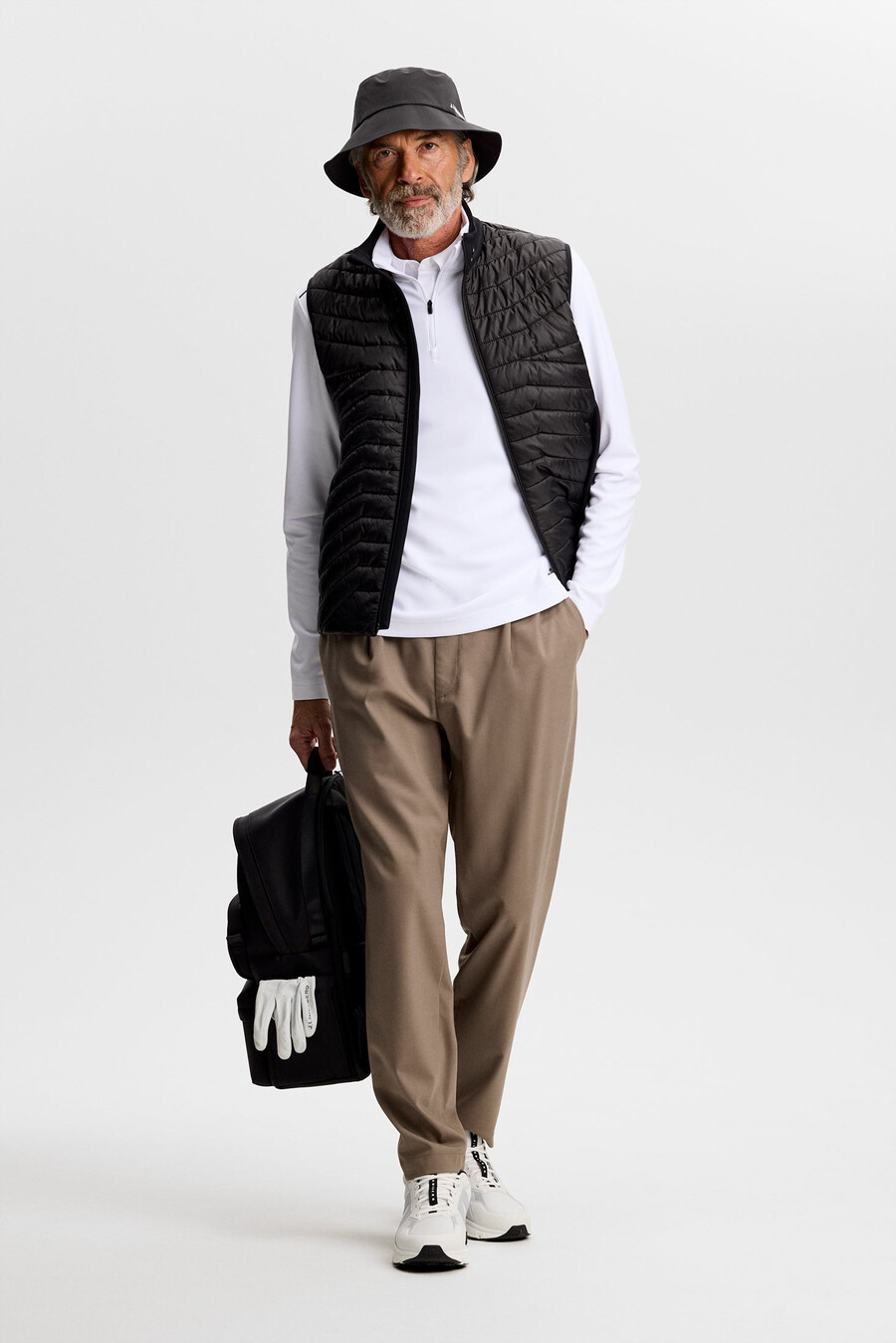 leon quarter zip mid layer με φερμουάρ