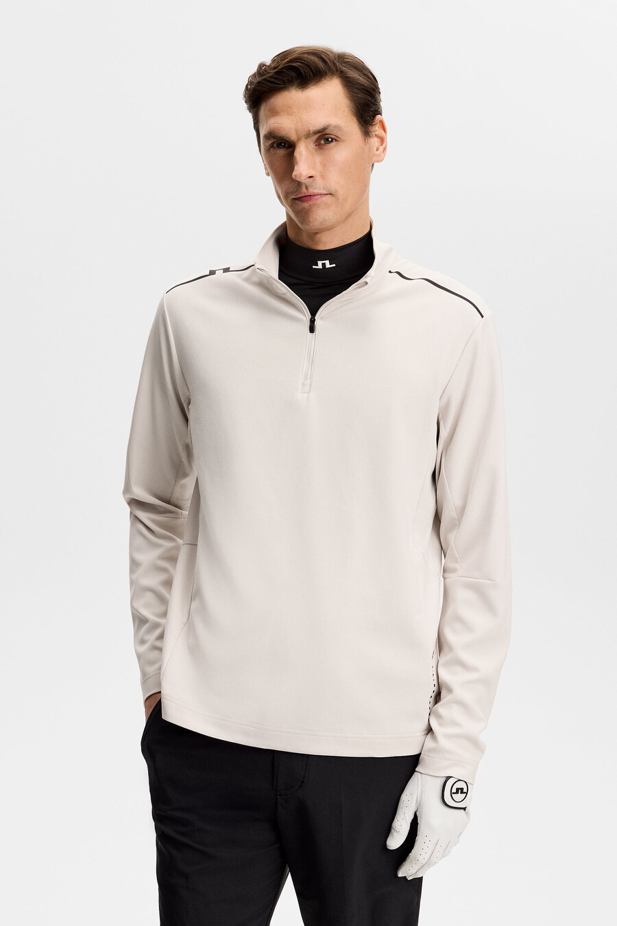 leon quarter zip mid layer με φερμουάρ