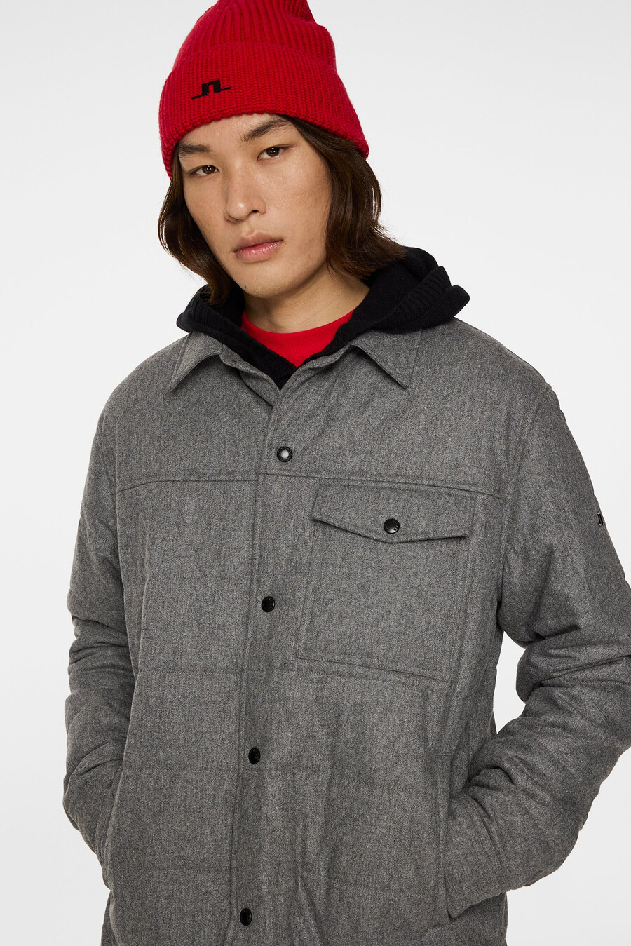 nelson padded overshirt με επένδυση