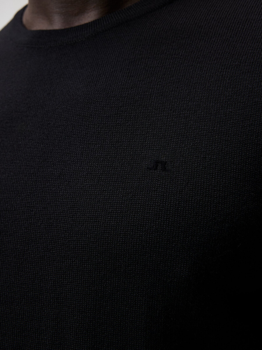 πουλόβερ lyle merino με στρογγυλή λαιμόκοψη