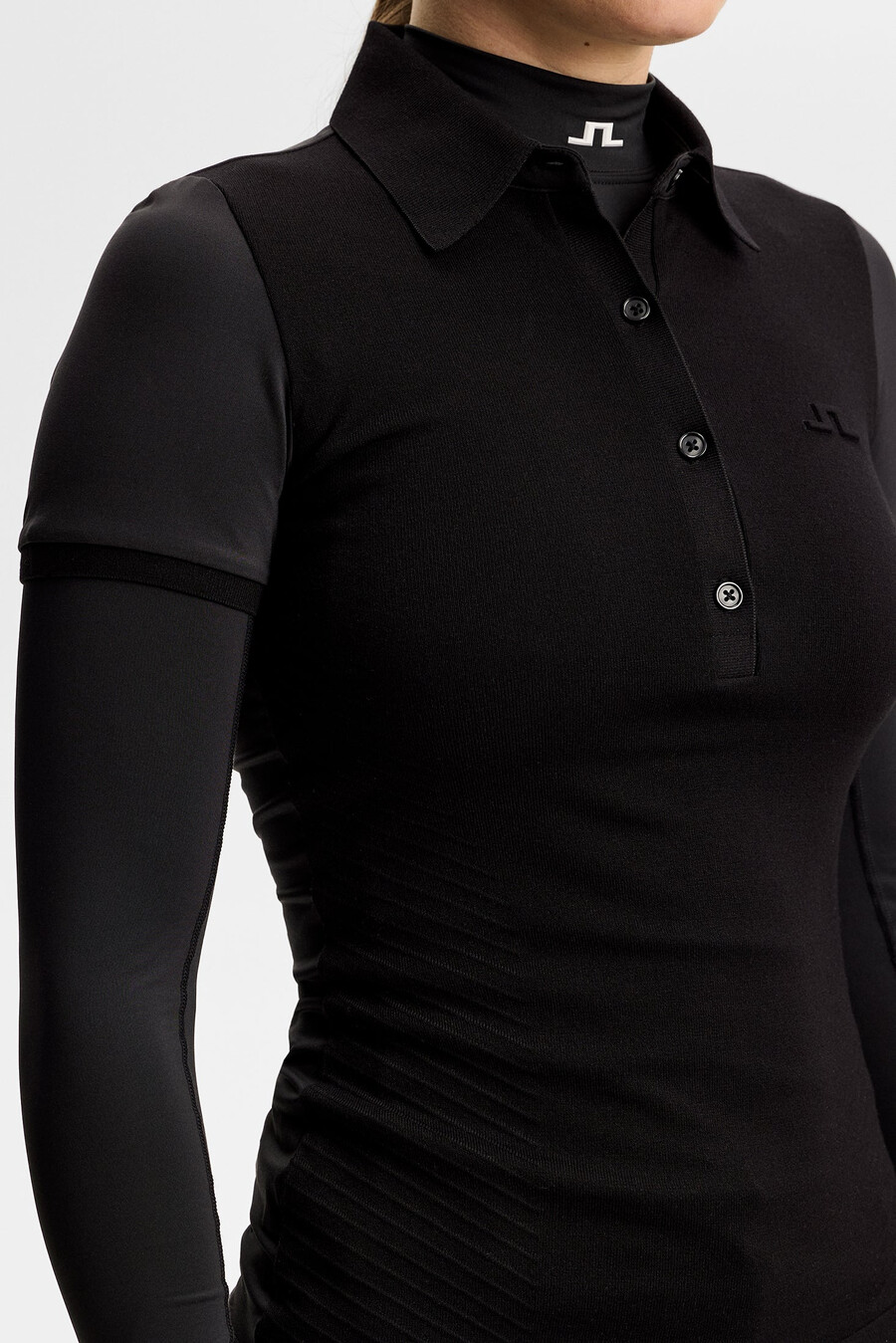πόλο μπλουζάκι kailey hybrid knit