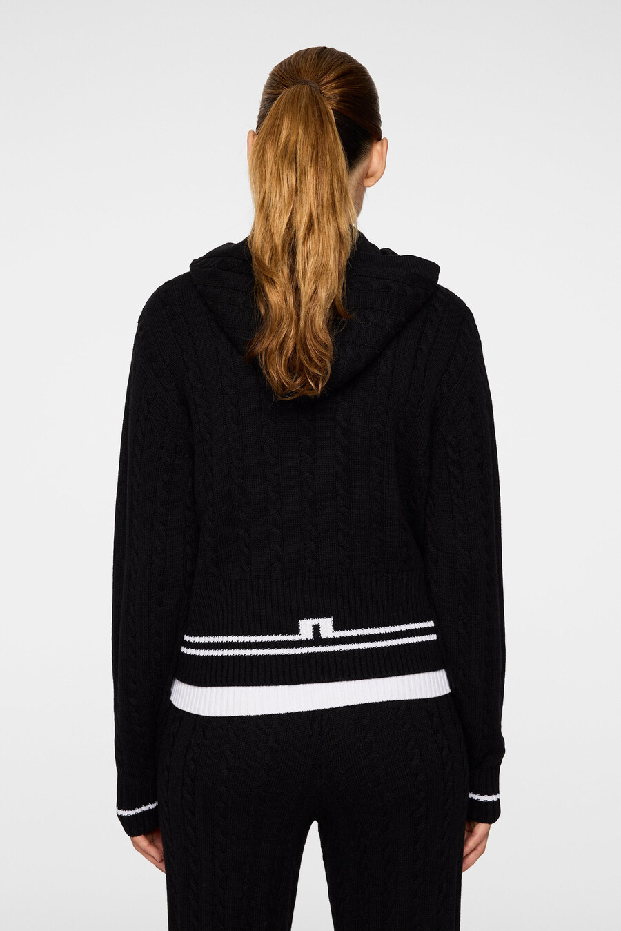 κουκούλα camilla cable knit από μαλλί