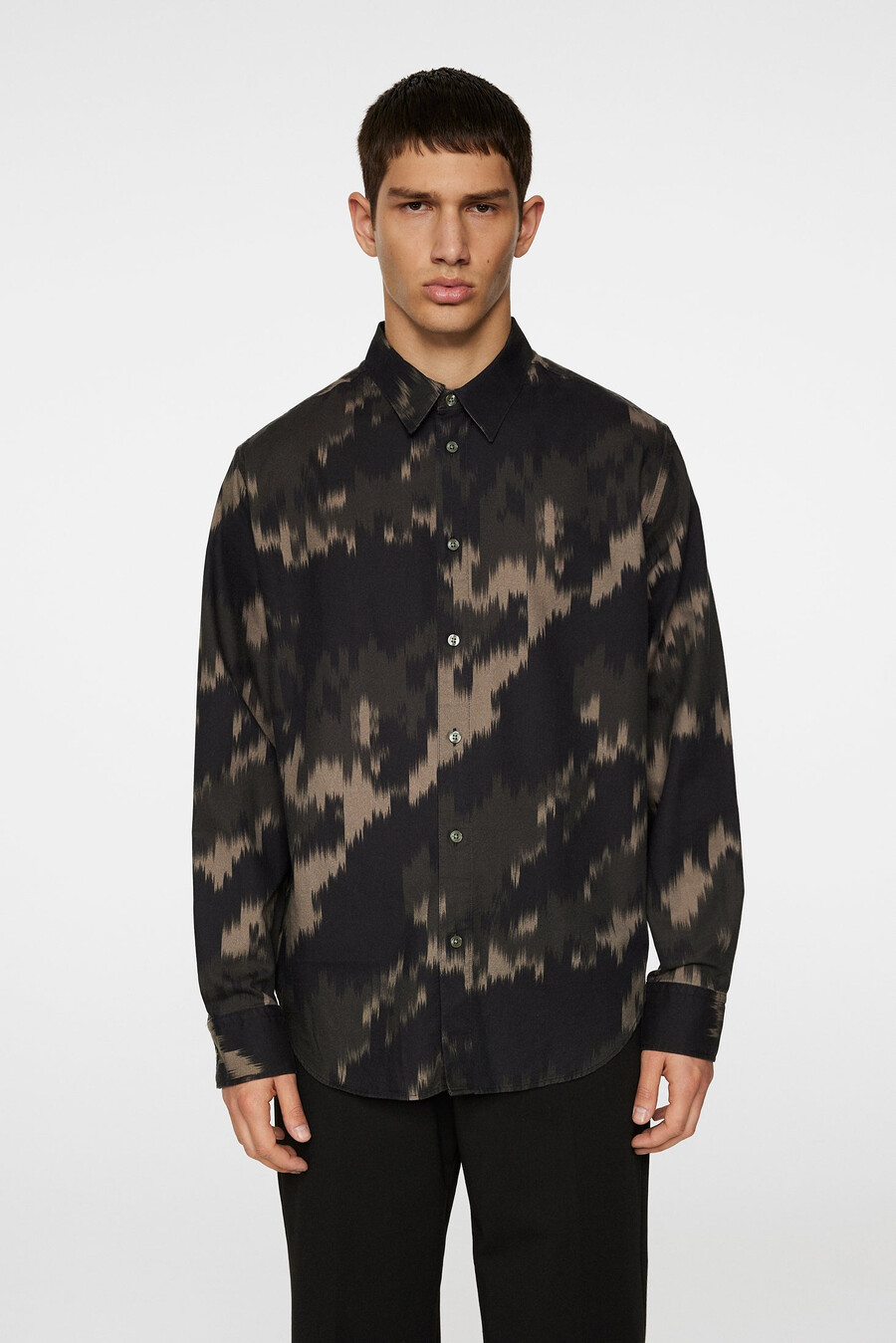 πουκάμισο reg ls με στάμπα tencel