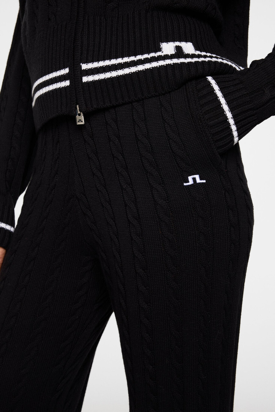 kiana cable knit μάλλινο παντελόνι