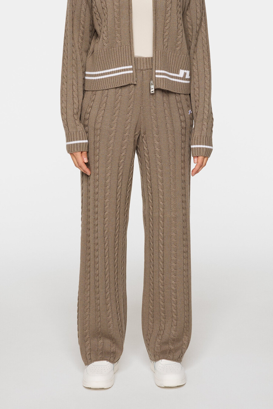kiana cable knit μάλλινο παντελόνι