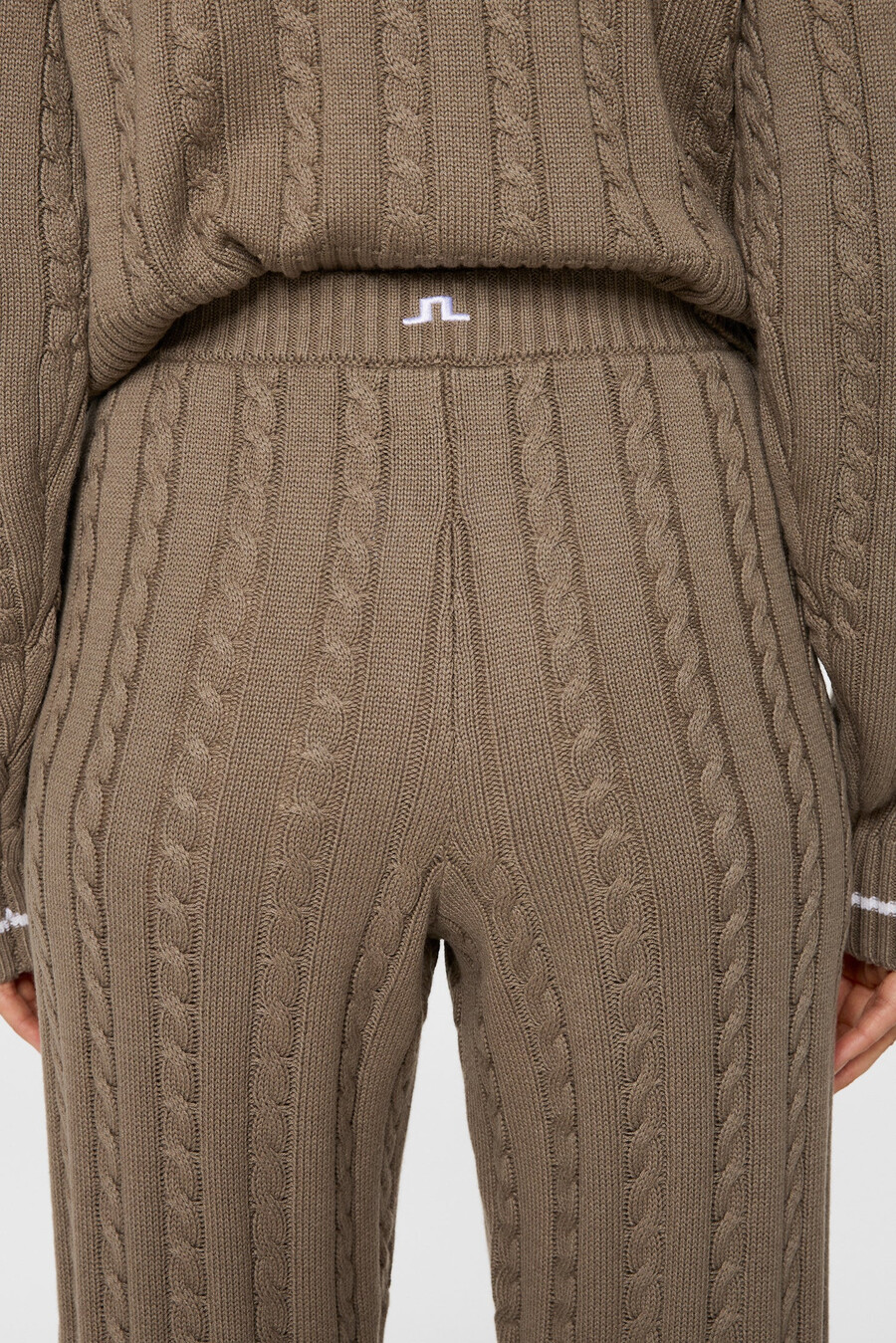kiana cable knit μάλλινο παντελόνι